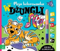 Moja kolorowanka. W dżungli. Kredka segmentowa
