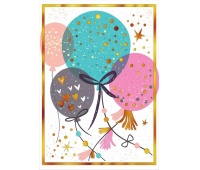 MINI KARNET B8 BALONY BROKATOWE