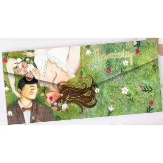 Koperta Ślub PARA NA ŁĄCE, Karnety, kartki okolicznościowe, Art. dekoracyjne i prezentowe