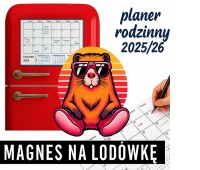KALENDARZ PLANER SZKOLNY Z MAGNESEM KAPIBARA 2026, Planery, Kalendarze