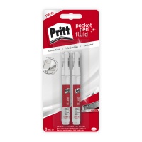 Korektor w płynie PRITT, w długopisie, 2 x 8ml, blister, Korektory, Artykuły do pisania i korygowania