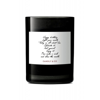 Świeca sojowa w szkle CANDLY&CO, Happy Birthday, zapach No.5, 250g, Świece, Wyposażenie biura