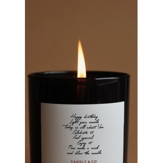 Świeca sojowa w szkle CANDLY&CO, Happy Birthday, zapach No.5, 250g, Świece, Wyposażenie biura