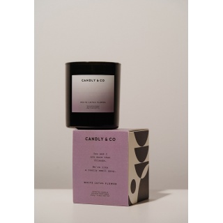 Świeca sojowa w szkle CANDLY&CO, bez cytatu, zapach No.8, 250g, Świece, Wyposażenie biura