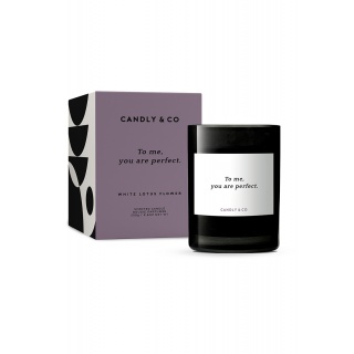Świeca sojowa w szkle CANDLY&CO, You Are Perfect, zapach No.8, 250g, Świece, Wyposażenie biura