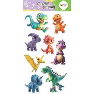 Tatuaże zmywalne DINO 100x200mm.H.COLOR, Naklejki, Art. kreatywne