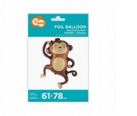BALON FOLIOWY MAŁPKA 61x78cm.AA, Balony, Art. na okazje i przyjęcia