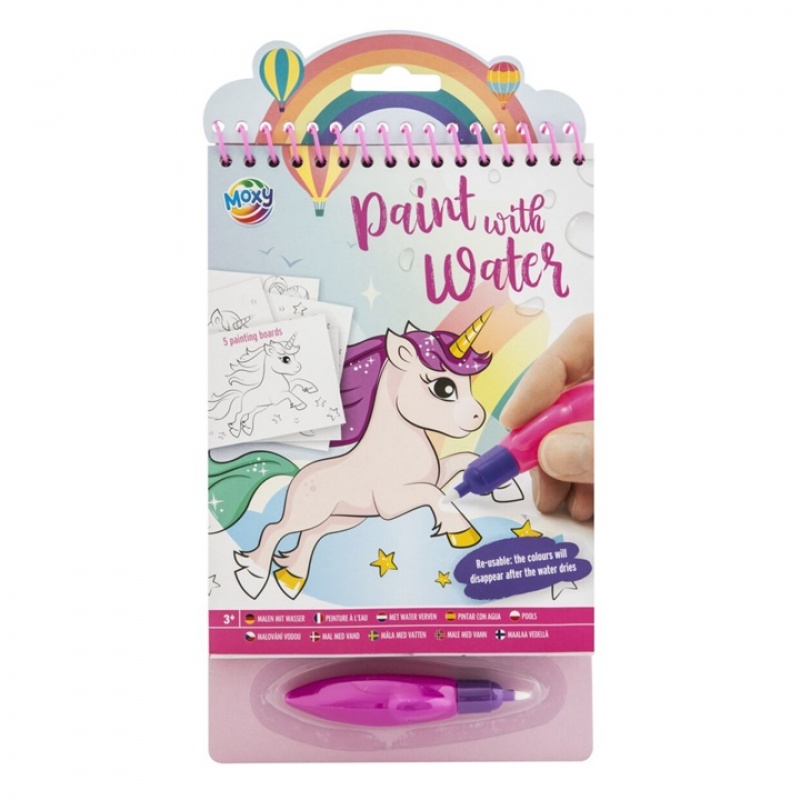 MALOWANIE Z WODĄ JEDNOROŻEC, Kolorowanki, Książeczki