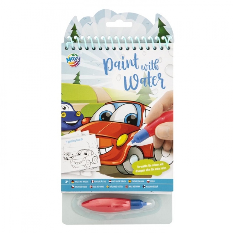 MALOWANIE Z WODĄ SAMOCHODY, Kolorowanki, Książeczki