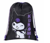 WOREK NA OBUWIE KUROMI BLACK, Worki, Tekstylia
