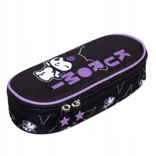 PIÓRNIK SASZETKA Z KLAPKĄ PCL-01 KUROMI BLACK, Piórniki, Tekstylia
