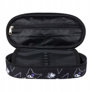 PIÓRNIK SASZETKA Z KLAPKĄ PCL-01 KUROMI BLACK, Piórniki, Tekstylia