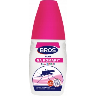 BROS PŁYN PRZECIW KOMAR.I KLESZCZ.DLA DZIECI 50ML., Art. ochronne i dezynfekcyjne, Art. higieniczne i dozowniki