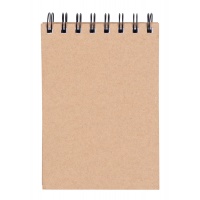 Kołonotatnik OFFICE PRODUCTS, craft, A6, w kratkę, 80 kart., 80gsm, brązowy, Kołonotatniki, Zeszyty i bloki