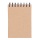 Kołonotatnik OFFICE PRODUCTS, craft, A6, w kratkę, 80 kart., 80gsm, brązowy