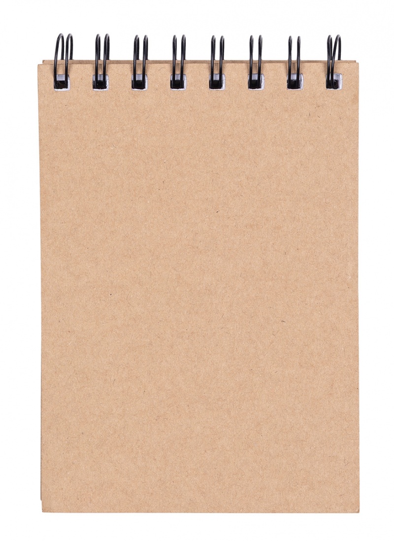 Kołonotatnik OFFICE PRODUCTS, craft, A6, w kratkę, 80 kart., 80gsm, brązowy, Kołonotatniki, Zeszyty i bloki