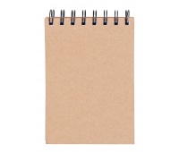 Notebook OFFICE PRODUCTS, craft, A6, line, 80 sheets, 80gsm, brown