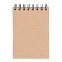 Notebook OFFICE PRODUCTS, craft, A6, line, 80 sheets, 80gsm, brown