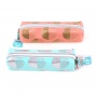 Pencil case KEYROAD Metallic, double zipper, color mix