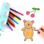 Pencil case KEYROAD Metallic, double zipper, color mix