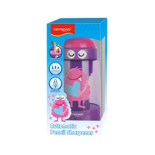 Temperówka elektryczna KEYROAD, USB, pojedyncza, fioletowa, Temperówki, Artykuły do pisania i korygowania