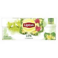 Tea LIPTON herbal, linden with raspberries, 20 bags