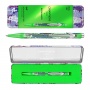 Pen CARAN D'ACHE 849 Germanier, in a box, neon green