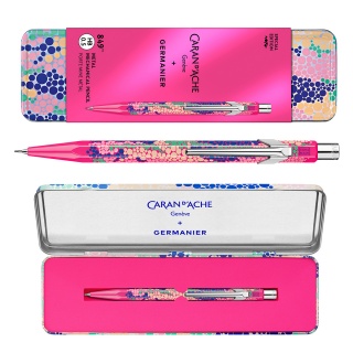 Oł&oacute;wek mechaniczny CARAN D'ACHE 844 Germanier, 0,5mm, w pudełku, r&oacute;żowy neonowy, Oł&oacute;wki, Artykuły do pisania i korygowania
