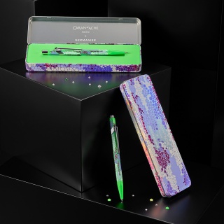 Oł&oacute;wek mechaniczny CARAN D'ACHE 844 Germanier, 0,5mm, w pudełku, zielony neonowy, Oł&oacute;wki, Artykuły do pisania i korygowania