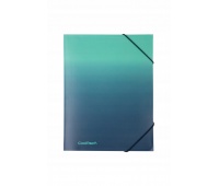 CP TECZKA NA GUMKĘ A4 GRADIENT BLUE LAGOON, Teczki tekturowe, Organizacja dokumentów