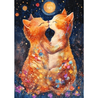 Puzzle 500 - Pocałunek w świetle księżyca !!, 500 elementów, Puzzle