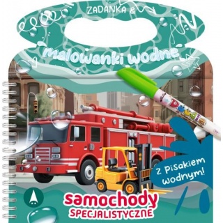 ZADANKA I MALOWANKI WODNE. SAMOCHODY SPECJAL., Edukacyjne, Książeczki