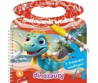 ZADANKA I MALOWANKI WODNE DINOZAURY, Edukacyjne, Książeczki