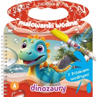ZADANKA I MALOWANKI WODNE DINOZAURY, Edukacyjne, Książeczki