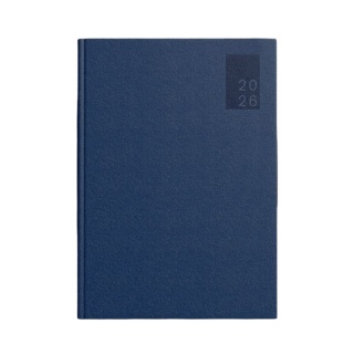 KALENDARZ KSIĄŻKOWY A5 BASIC DTP GRANATOWY 2026, Dzienne, Kalendarze