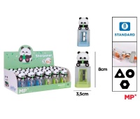 temperówka z pojemnikiem - panda mix kol, Temperówki, Art. do pisania i korygowania