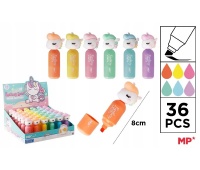 ZAKREŚLACZ FLUORESCENCYJNY FANTAZJA JEDNOROŻEC, Zakreślacze, Art. do pisania i korygowania