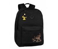 PLECAK MŁODZIEŻOWY 17" SCOUT BLACK 2 STITCH BLACK, Plecaki, Tekstylia
