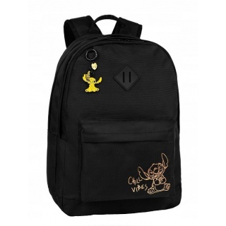 PLECAK MŁODZIEŻOWY 17" SCOUT BLACK 2 STITCH BLACK, Plecaki, Tekstylia