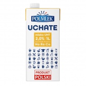 Mleko UHT POLMLEK 2%, 1l, krótki termin ważności, Mleka i śmietanki, Artykuły spożywcze