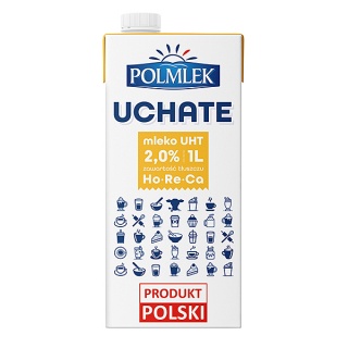 Mleko UHT POLMLEK 2%, 1l, krótki termin ważności, Mleka i śmietanki, Artykuły spożywcze