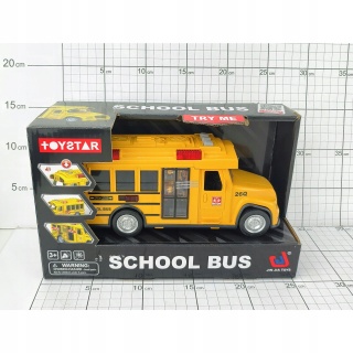 AUTOBUS SZKOLNY ŚW/DŹ W PUDEŁKU 4235, Pojazdy, Zabawki