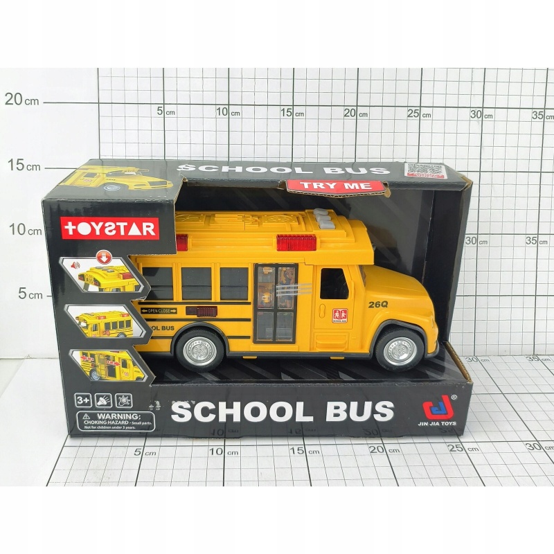 AUTOBUS SZKOLNY ŚW/DŹ W PUDEŁKU 4235, Pojazdy, Zabawki