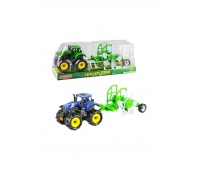 TRAKTOR Z MASZYNĄ 25CM 3471, Pojazdy, Zabawki
