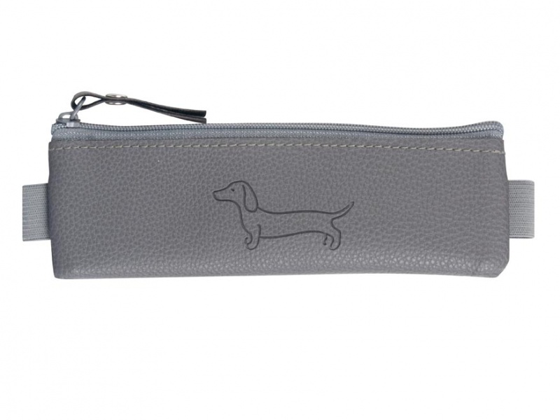 Saszetka mini z gumką na zeszyt Sharky dark gray 2, Saszetki, Tekstylia
