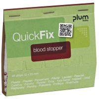 Plastry tamujące krwawienie PLUM QuickFix Blood Stopper, wkład, 45 szt., Apteczki, Ochrona indywidualna