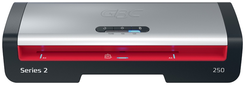 Laminator GBC 250 Office, A4, nagrzew.: 1min, prędk. laminacji: 36s., czarno-srebrny, Laminacja i bindowanie, Urządzenia i maszyny biurowe