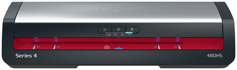 Laminator GBC 480HS Office, A3, nagrzew.: 1min, prędk. laminacji: 23s., czarno-srebrny, Laminacja i bindowanie, Urządzenia i maszyny biurowe