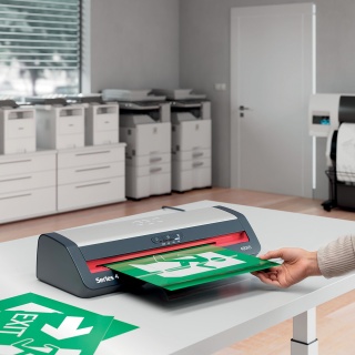Laminator GBC 480HS Office, A3, nagrzew.: 1min, prędk. laminacji: 23s., czarno-srebrny, Laminacja i bindowanie, Urządzenia i maszyny biurowe