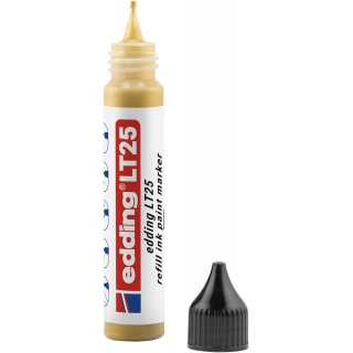 Tusz do uzupełniania marker&oacute;w olejowych e-LT 25 ECOLINE, EDDING, złoty, Markery, Artykuły do pisania i korygowania
